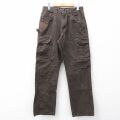 W30★古着 ラングラー ペインター カーゴ パンツ メンズ リップストップ コットン 茶【spe】 26mar09
