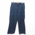 W34★古着 ディッキーズ ワーク カーゴ パンツ メンズ 紺 26mar10