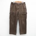 W34★古着 DULUTH カーゴ パンツ メンズ ダック地 コットン 茶 26mar11