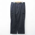 W36★古着 ディッキーズ ワーク カーゴ パンツ メンズ 黒 26mar12