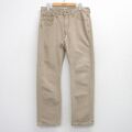 W32★古着 リーバイス Levis 514 ジーンズ メンズ コットン ベージュ デニム 26mar14