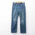 W29★古着 リーバイス Levis 514 ジーンズ メンズ ヒゲ 紺 デニム 26mar16