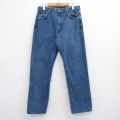 W32★古着 ラングラー ジーンズ メンズ 90年代 90s コットン USA製 紺 デニム【spe】 26mar18