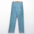 W32★古着 パンツ メンズ 80年代 80s コットン USA製 緑系 26mar18