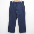 W34★古着 ディッキーズ ワーク パンツ メンズ 874 紺 26mar21