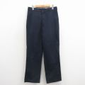 W33★古着 ディッキーズ ワーク パンツ メンズ 874 濃紺 26mar24