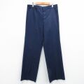 W34★古着 ワーク パンツ メンズ 90年代 90s USA製 紺 26mar25