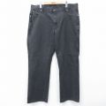 W38★古着 ディッキーズ ペインター パンツ メンズ 黒 デニム 26mar27