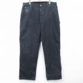W38★古着 ディッキーズ ペインター パンツ メンズ ダック地 コットン 黒 26mar27