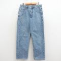 W32★古着 ゲス GUESS ブランド ジーンズ メンズ 90年代 90s コットン USA製 タロン 薄紺 デニム【spe】 26apr07