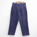 W33★古着 EMS パンツ メンズ 90年代 90s コットン 紫 26apr08