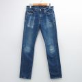 W30★古着 リーバイス Levis 511 ジーンズ メンズ ヒゲ 紺 デニム 26apr13