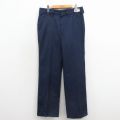 W34★古着 シアーズ パンツ メンズ 80年代 80s デッドストック タロン 紺 26apr13