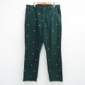 ラルフローレン 90s パンツ 旗刺繍 グリーン W38 | 古着