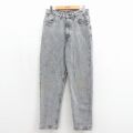 W30★古着 ジーンズ メンズ 90年代 90s ケミカルウォッシュ コットン USA製 ブラック デニム【spe】 26jun15