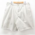 トミーヒルフィガー 90s ショートチノパンツ ワンポイントロゴ ベージュ W37 | 古着