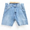 アリゾナジーンズ ショートパンツ ヒゲ ネイビー W33 | 古着