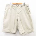W35★古着 ジェイクルー J.CREW ショート パンツ ショーツ メンズ コットン 薄ベージュ カーキ 25may10 中古 ボトムス 短パン ショーパン ハーフ