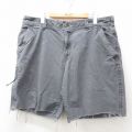 W39★古着 ショート パンツ ショーツ メンズ 00年代 00s グレー 25may12 中古 ボトムス 短パン ショーパン ハーフ