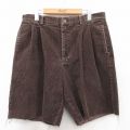 W35★古着 ギャップ GAP ショート コーデュロイ パンツ ショーツ メンズ 00年代 00s 太畝 濃茶 ブラウン 25jun03 中古 ボトムス 短パン ショーパン