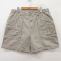 W35★古着 ショート ブッシュ パンツ ショーツ メンズ コットン ベージュ系 カーキ 25jun17 中古 ボトムス 短パン ショーパン