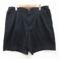 W37★古着 ショート パンツ ショーツ メンズ 90年代 90s 黒 ブラック 25jun17 中古 ボトムス 短パン ショーパン ハーフ