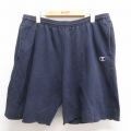 チャンピオン ショートスウェットパンツ ワンポイントロゴ ネイビー W35 | 古着