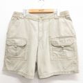 ベーシックエディションズ ショートパンツ ダック地 ベージュ W36 | 古着