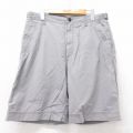 W33★古着 オールドネイビー OLD NAVY ショート パンツ ショーツ メンズ 00年代 00s コットン グレー 【spe】 25jun26 中古 ボトムス 短パン ショーパン ハーフ