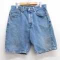 リーバイス505 00s ショートパンツ ヒゲ ネイビー W33 | 古着