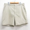 W36★古着 ショート パンツ ショーツ メンズ 80年代 80s タロン ベージュ カーキ 25jul17 中古 ボトムス 短パン ショーパン ハーフ