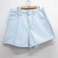 W33★古着 リーバイス Levis ショート パンツ ショーツ メンズ シルバータブ 薄紺 ネイビー デニム 25jul18 中古 ボトムス 短パン ショーパン ハーフ