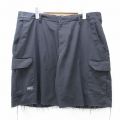 W38 ショートカーゴパンツ ブラック | 古着