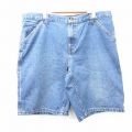 W40★古着 FADED GLORY ショート ペインター パンツ ショーツ メンズ 大きいサイズ コットン 紺 ネイビー デニム 25aug20 中古 ボトムス 短パン ショーパン