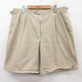 W36★古着 ショート グルカ パンツ ショーツ メンズ 90年代 90s ベージュ カーキ 25aug21 中古 ボトムス 短パン ショーパン