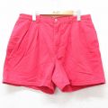 W34★古着 ラルフローレン Ralph Lauren ブランド ショート パンツ ショーツ メンズ 90年代 90s コットン USA製 タロン 赤 レッド 25aug28 中古 ボトムス 短パン ショーパン ハーフ