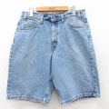 W33★古着 リーバイス Levis 550 ショート パンツ ショーツ メンズ 00年代 00s コットン 紺 ネイビー デニム 【spe】 25sep02 中古 ボトムス 短パン ショーパン ハーフ