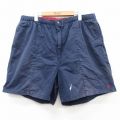 W39★古着 ラルフローレン Ralph Lauren ブランド ショート パンツ ショーツ メンズ 90年代 90s ワンポイントロゴ コットン 紺 ネイビー 25sep02 中古 ボトムス 短パン ショーパン ハーフ