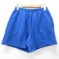W32★古着 ヘインズ ショート スウェット パンツ ショーツ メンズ 90年代 90s 無地 USA製 青 26mar25