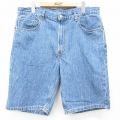 W36★古着 リーバイス Levis 505 ショート パンツ ショーツ メンズ コットン 紺 デニム 26mar26