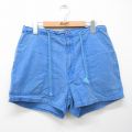 W34★古着 セントジョンズベイ ショート パンツ ショーツ メンズ 90年代 90s コットン 薄紺【spe】 26mar26