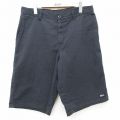 W34★古着 ディッキーズ ショート ワーク パンツ ショーツ メンズ 黒 26mar26