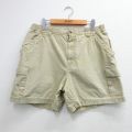 W34★古着 エルエルビーン ショート カーゴ パンツ ショーツ メンズ 00年代 00s コットン ベージュ系 26mar26