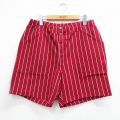 W35★古着 ショート パンツ ショーツ メンズ 80年代 80s USA製 タロン エンジ他 ストライプ 26mar26