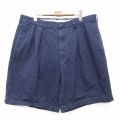 W35★古着 ラルフローレン ポロチノ ショート ブランド チノ パンツ チノパン ショーツ メンズ 90年代 90s コットン 紺【spe】 26mar30