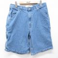 W31★古着 ギャップ GAP ショート ペインター パンツ ショーツ メンズ 00年代 00s コットン 紺 デニム【spe】 26mar30