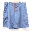 W38★古着 パタゴニア patagonia ショート Palua ボード パンツ ショーツ メンズ 00年代 00s ワンポイントロゴ 薄紺【spe】 26apr10