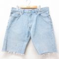 W36★古着 リーバイス Levis 505 ショート パンツ ショーツ メンズ コットン 薄紺 デニム 26apr10
