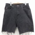 レッドキャップ ショートパンツ デニム ブラック W34 | 古着
