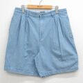 トミーヒルフィガー 90s ショートパンツ ワンポイントロゴ ネイビー W34 | 古着